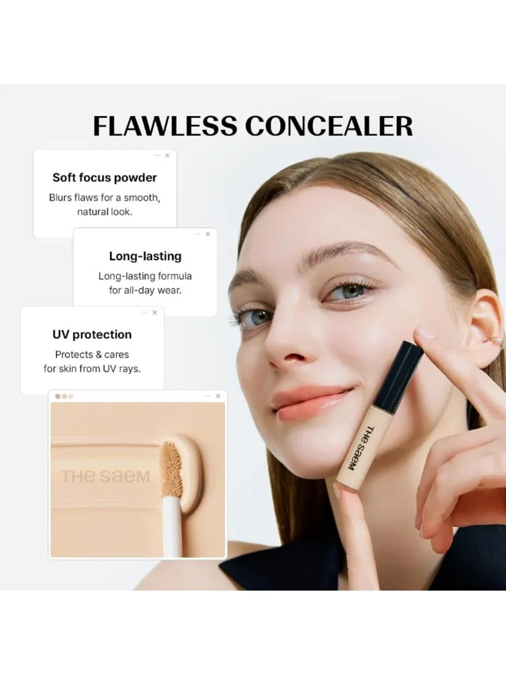 High Coverage Concealer Set - Long Lasting, Multi-Tone Match for Dark Circles